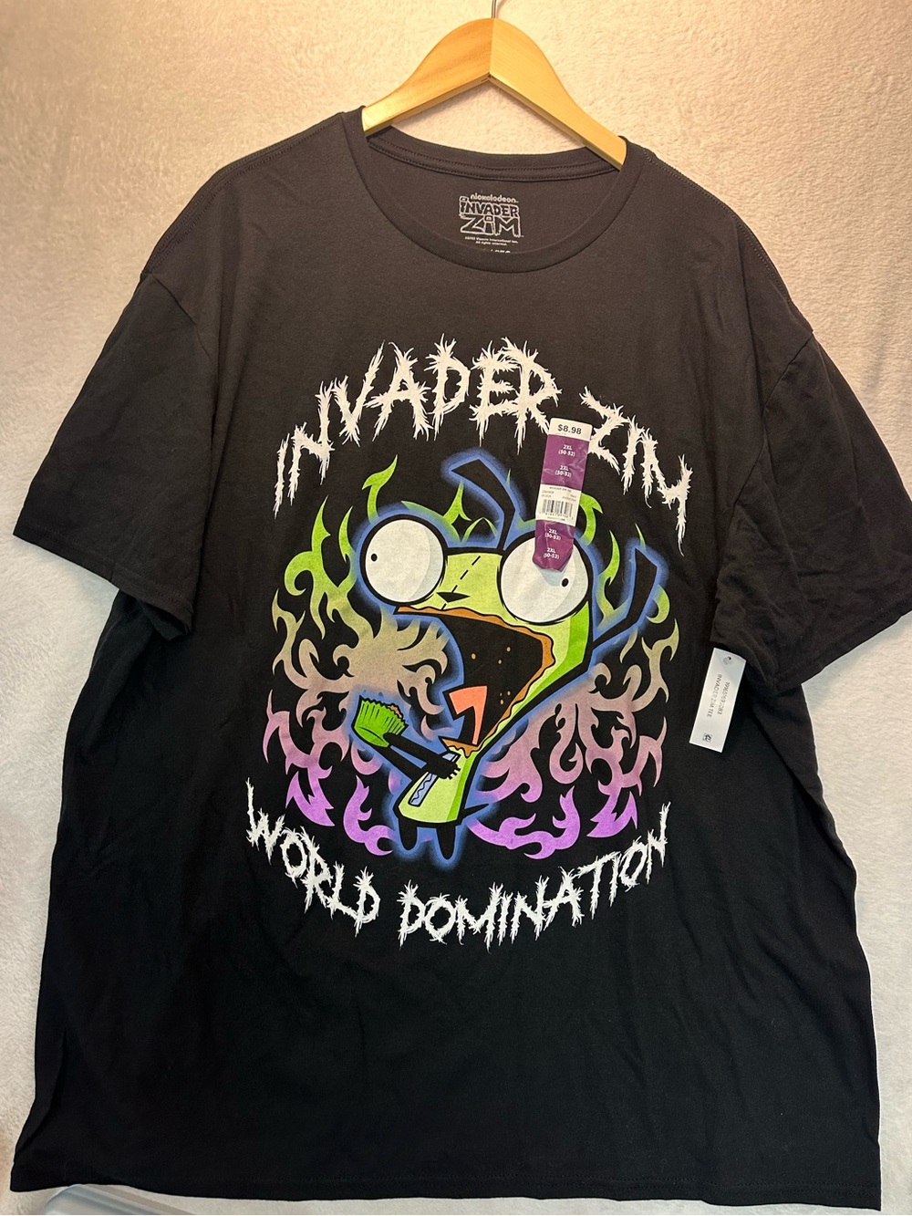 Nickelodeon’s Invader Zim t shirt black size XXL Unisex